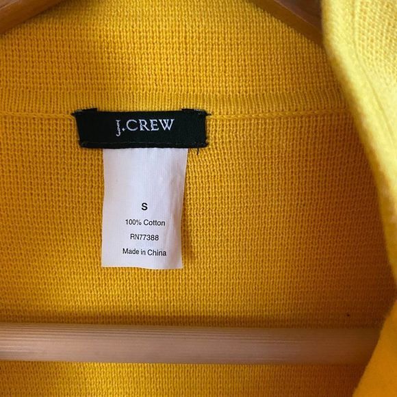 J. Crew Women's Yellow Short Sleeve Crop Jacket Top, Small (g49) - Picture 3 of 11